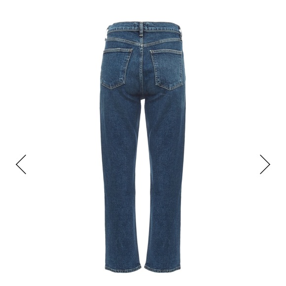 NWT AGOLDE size 28 Wilder Mid Rise Comfort Stretch Blue jeans - Picture 2 of 16